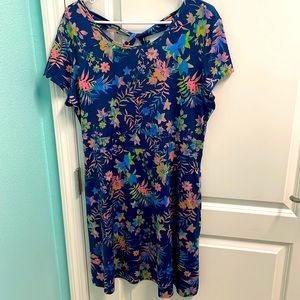 Reel Legends short sleeve floral dress
